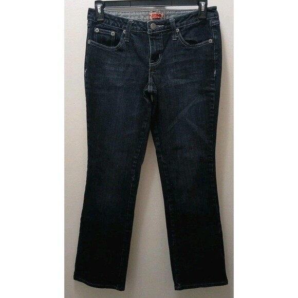 Nobo No Boundaries Junior 11 Dark Wash Bootcut Butterfly Pockets Embroidered - Picture 3 of 16